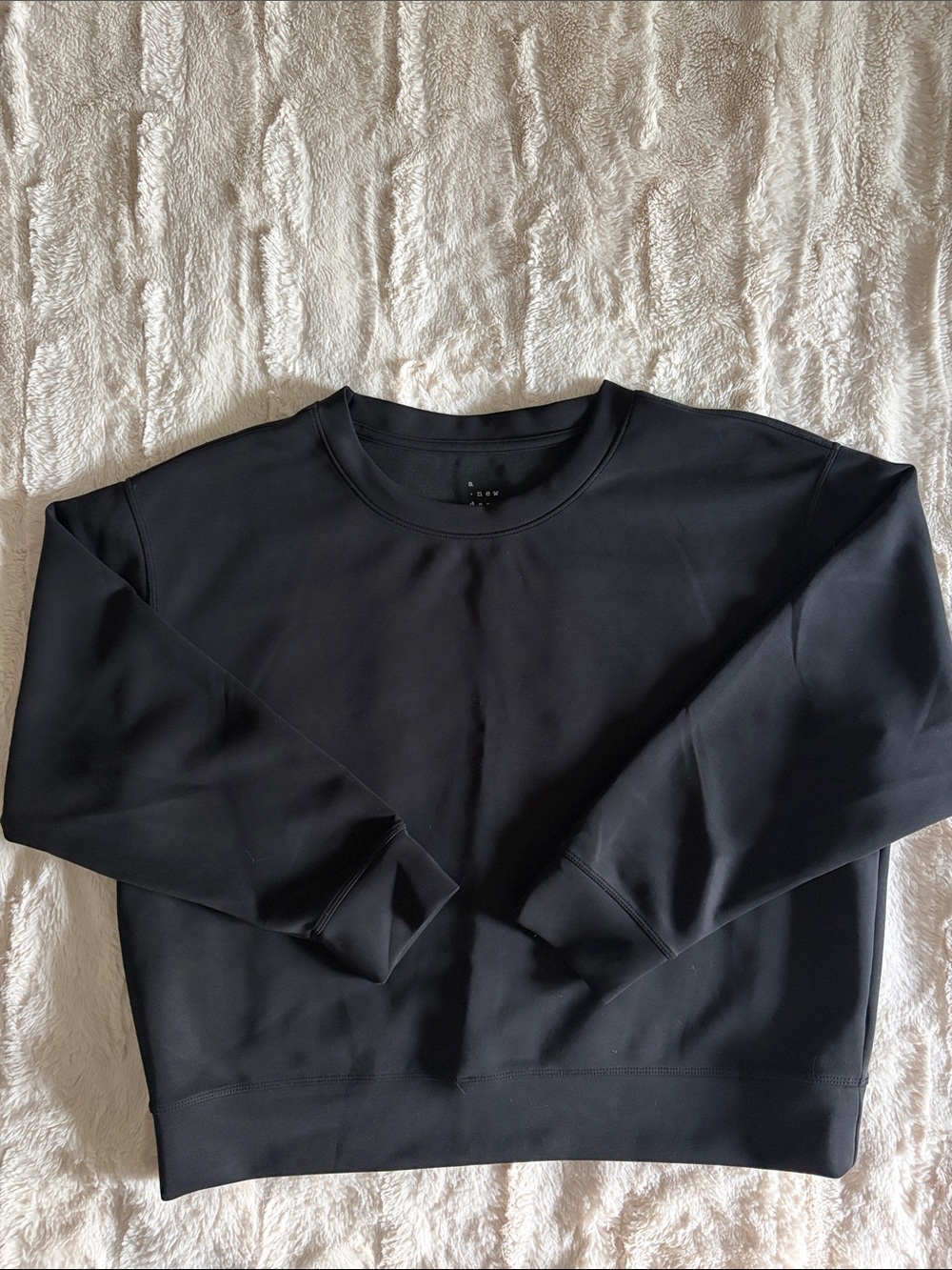 NEW a new day Black Crewneck Sweatshirt Sz L